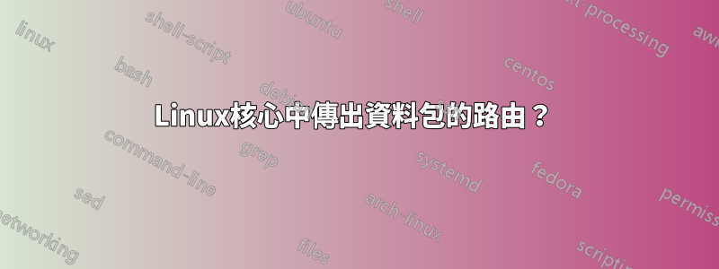 Linux核心中傳出資料包的路由？ 