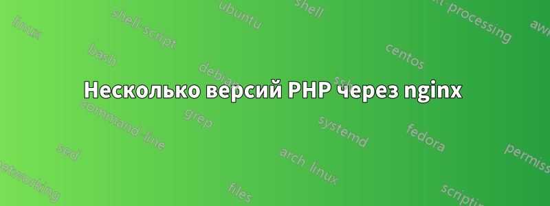 Несколько версий PHP через nginx