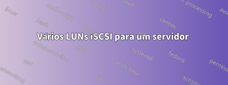 Vários LUNs iSCSI para um servidor