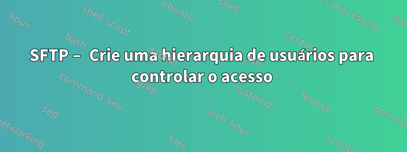 SFTP – Crie uma hierarquia de usuários para controlar o acesso