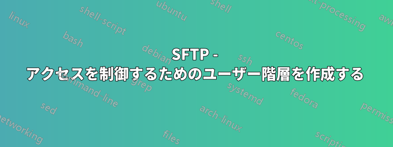 SFTP - アクセスを制御するためのユーザー階層を作成する