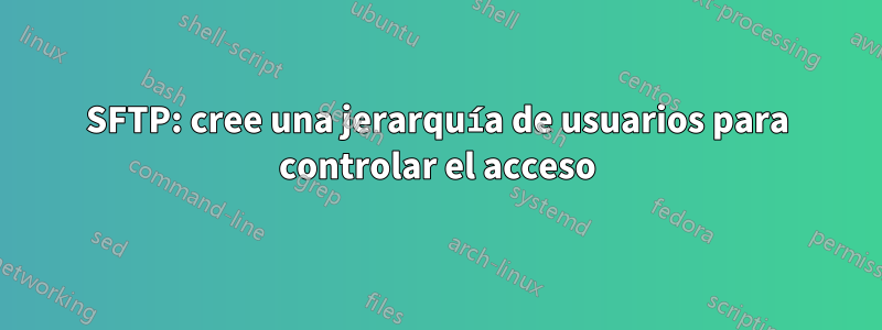 SFTP: cree una jerarquía de usuarios para controlar el acceso