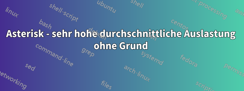 Asterisk - sehr hohe durchschnittliche Auslastung ohne Grund