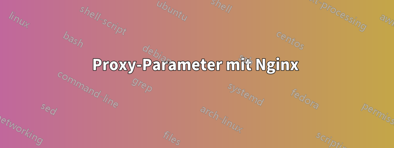 Proxy-Parameter mit Nginx