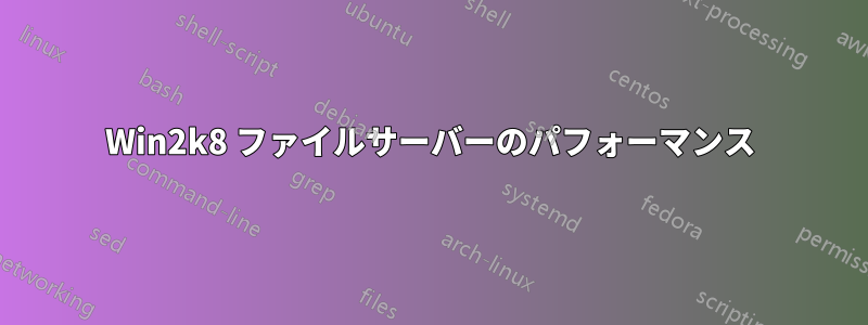 Win2k8 ファイルサーバーのパフォーマンス