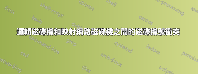 邏輯磁碟機和映射網路磁碟機之間的磁碟機號衝突