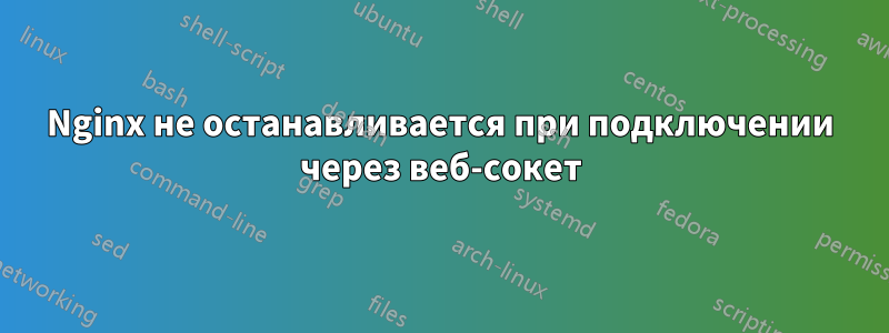 Nginx не останавливается при подключении через веб-сокет