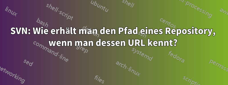 SVN: Wie erhält man den Pfad eines Repository, wenn man dessen URL kennt?