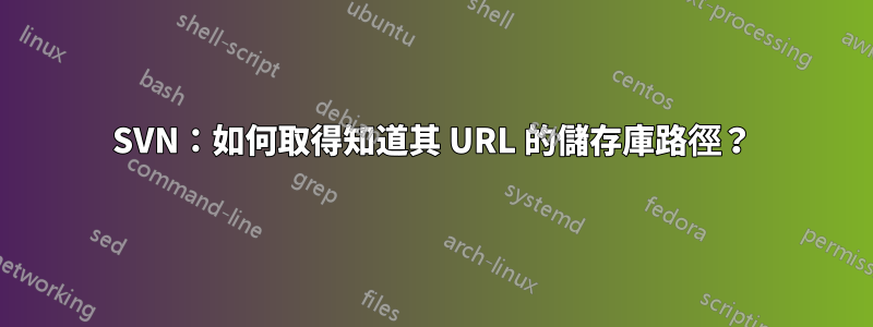 SVN：如何取得知道其 URL 的儲存庫路徑？