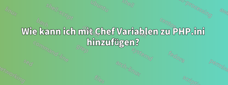 Wie kann ich mit Chef Variablen zu PHP.ini hinzufügen?