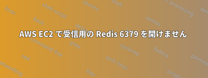 AWS EC2 で受信用の Redis 6379 を開けません