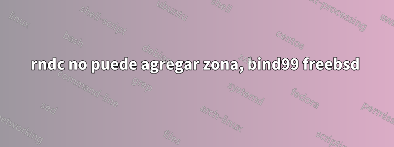 rndc no puede agregar zona, bind99 freebsd