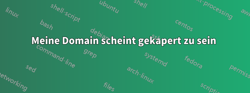 Meine Domain scheint gekapert zu sein