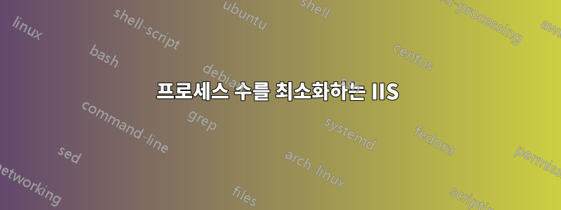 프로세스 수를 최소화하는 IIS