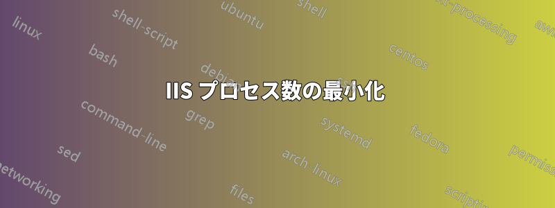 IIS プロセス数の最小化