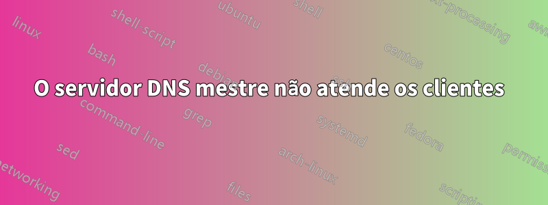 O servidor DNS mestre não atende os clientes 