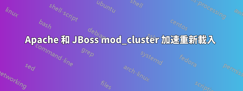 Apache 和 JBoss mod_cluster 加速重新載入