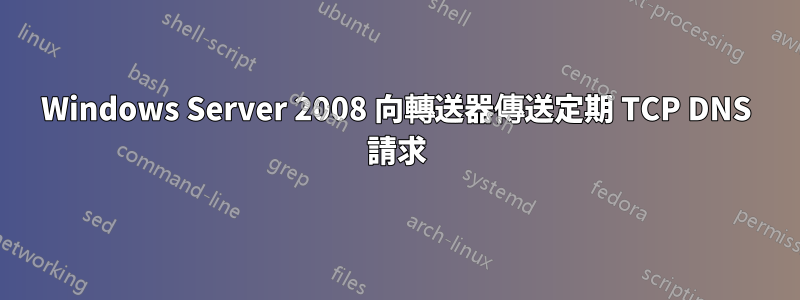 Windows Server 2008 向轉送器傳送定期 TCP DNS 請求