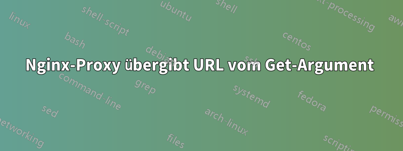 Nginx-Proxy übergibt URL vom Get-Argument