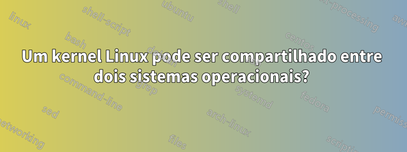 Um kernel Linux pode ser compartilhado entre dois sistemas operacionais?