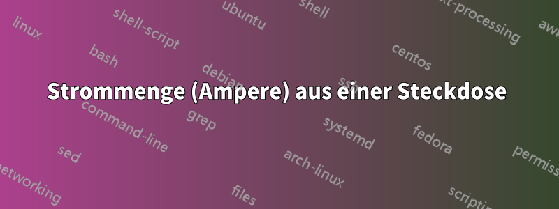 Strommenge (Ampere) aus einer Steckdose