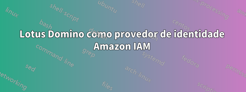 Lotus Domino como provedor de identidade Amazon IAM