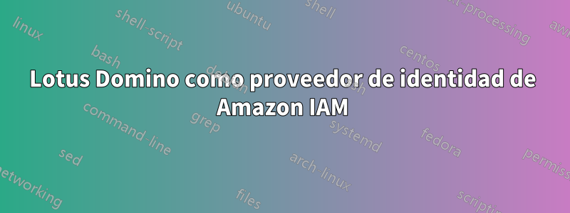 Lotus Domino como proveedor de identidad de Amazon IAM