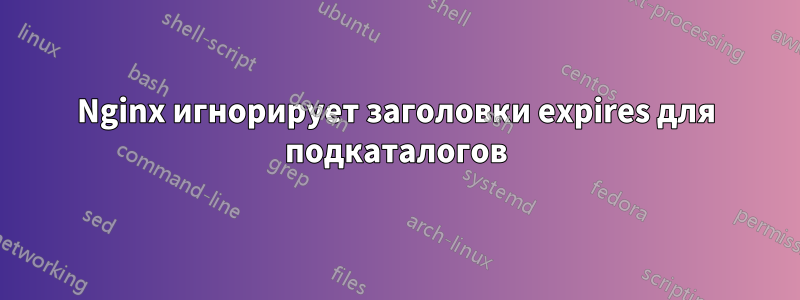 Nginx игнорирует заголовки expires для подкаталогов