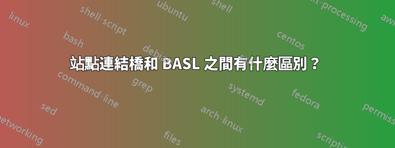 站點連結橋和 BASL 之間有什麼區別？