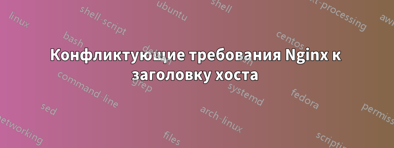 Конфликтующие требования Nginx к заголовку хоста