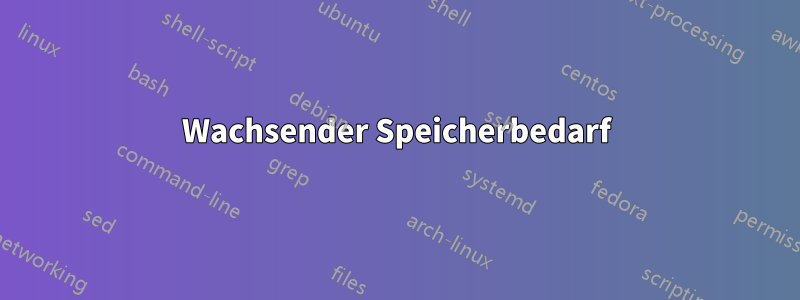 Wachsender Speicherbedarf