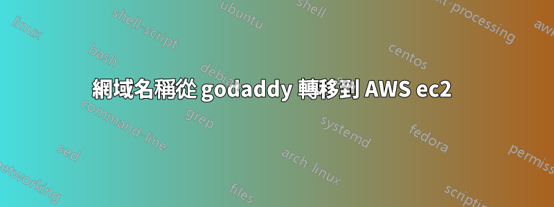 網域名稱從 godaddy 轉移到 AWS ec2 