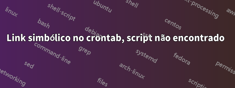 Link simbólico no crontab, script não encontrado 