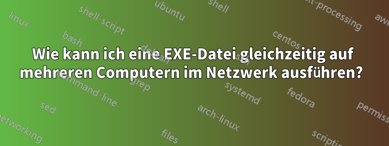 Wie kann ich eine EXE-Datei gleichzeitig auf mehreren Computern im Netzwerk ausführen? 