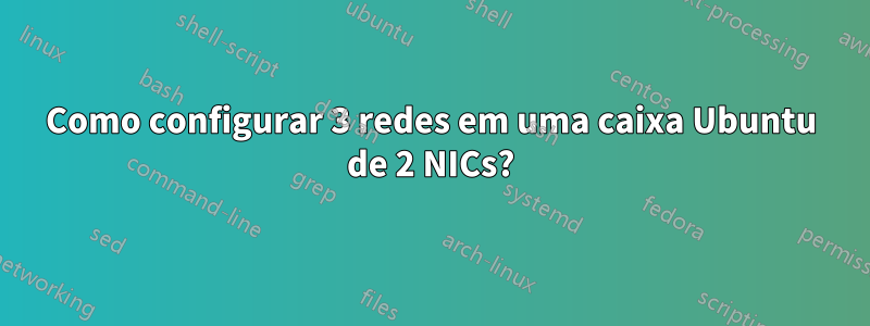 Como configurar 3 redes em uma caixa Ubuntu de 2 NICs?