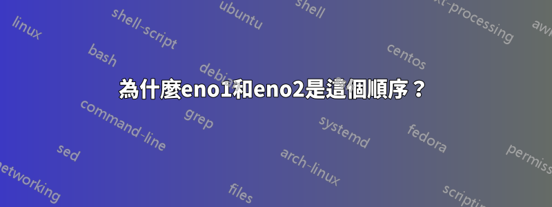為什麼eno1和eno2是這個順序？
