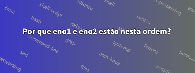Por que eno1 e eno2 estão nesta ordem?