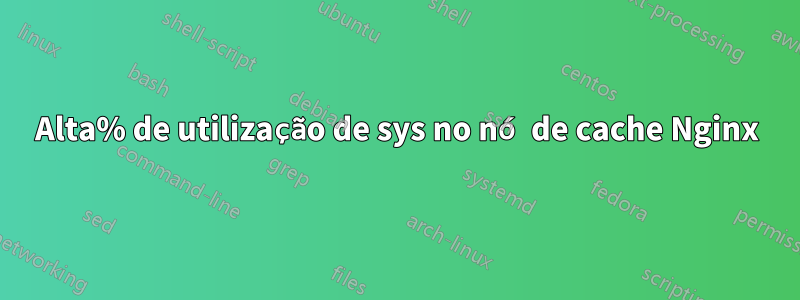 Alta% de utilização de sys no nó de cache Nginx