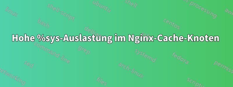 Hohe %sys-Auslastung im Nginx-Cache-Knoten