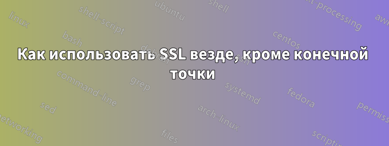 Как использовать SSL везде, кроме конечной точки