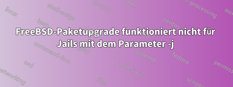 FreeBSD-Paketupgrade funktioniert nicht für Jails mit dem Parameter -j