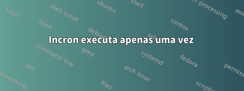 Incron executa apenas uma vez