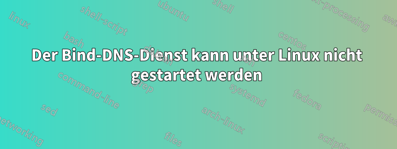 Der Bind-DNS-Dienst kann unter Linux nicht gestartet werden