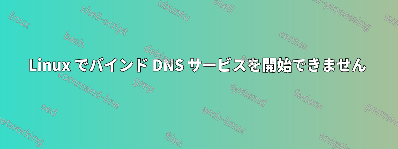 Linux でバインド DNS サービスを開始できません