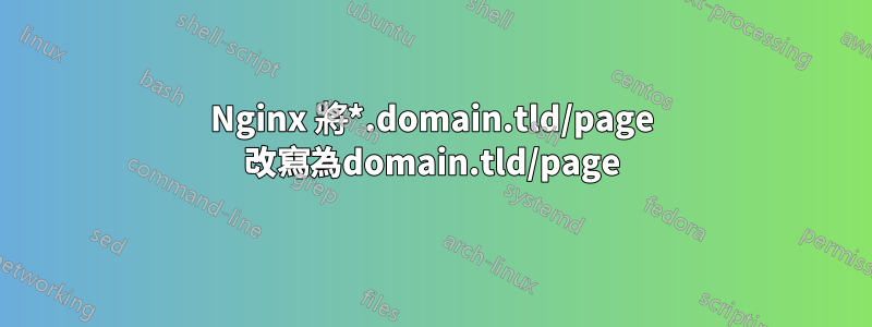 Nginx 將*.domain.tld/page 改寫為domain.tld/page