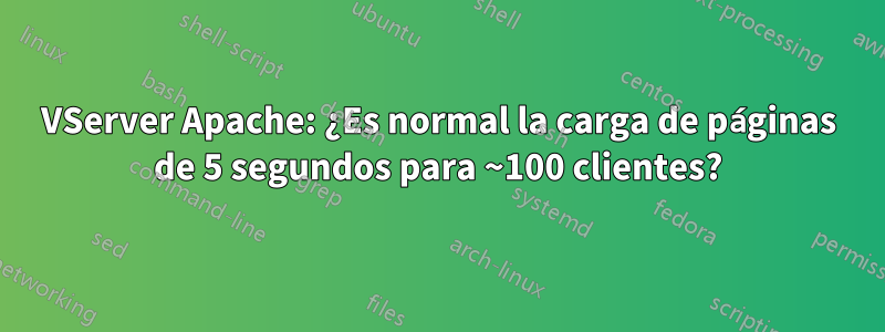 VServer Apache: ¿Es normal la carga de páginas de 5 segundos para ~100 clientes?