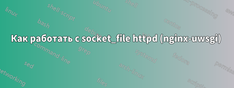 Как работать с socket_file httpd (nginx-uwsgi)