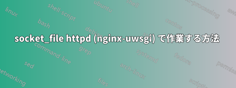 socket_file httpd (nginx-uwsgi) で作業する方法