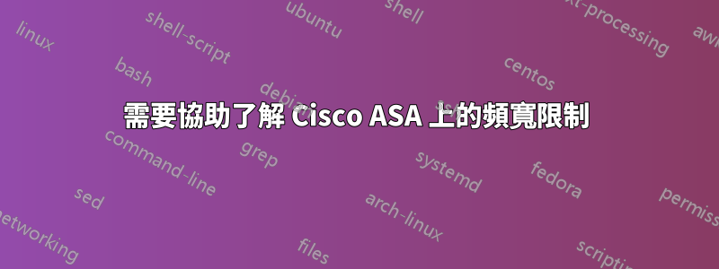 需要協助了解 Cisco ASA 上的頻寬限制
