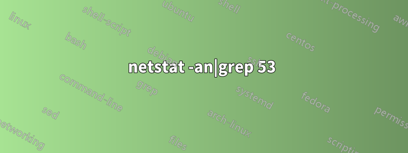 netstat -an|grep 53